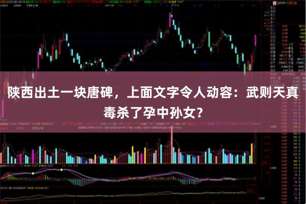 陕西出土一块唐碑，上面文字令人动容：武则天真毒杀了孕中孙女？
